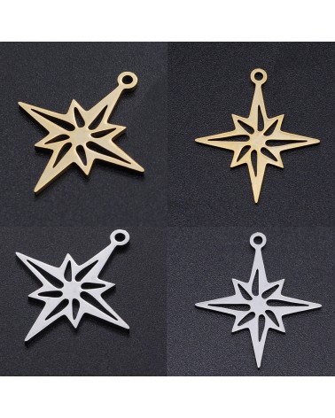 Abalorio estrella de acero | Creasentidos