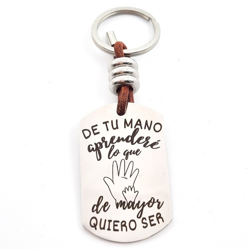 Regalo día del padre, llavero personalizado, con nombres | Dcorazon