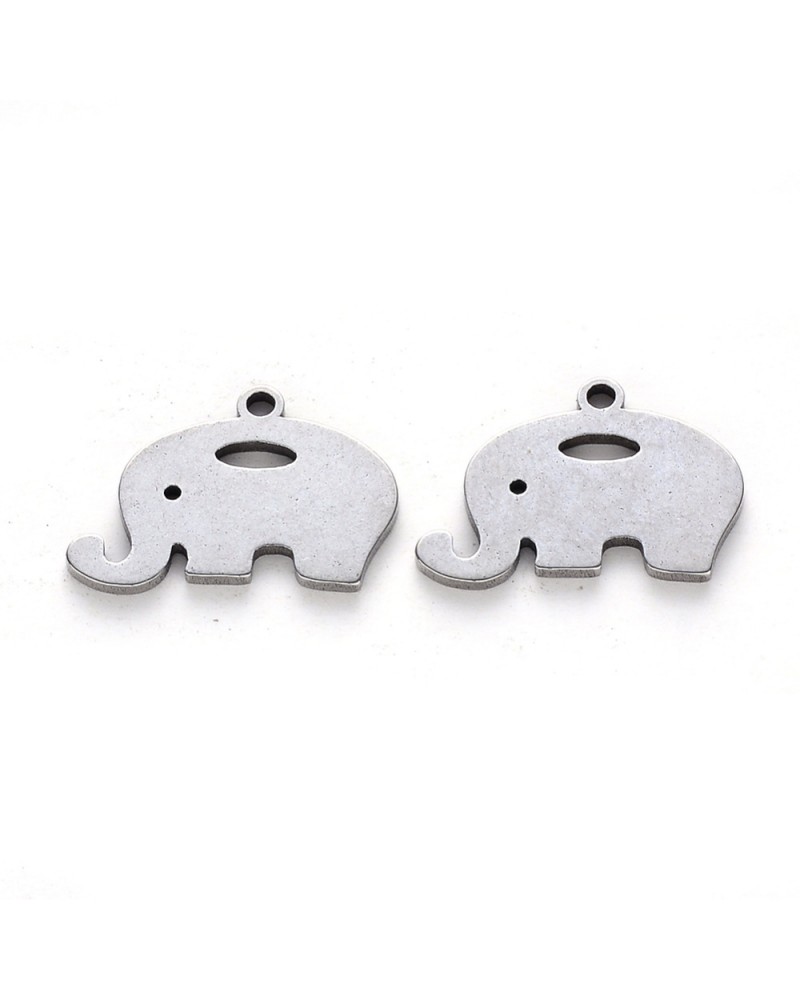 Abalorio elefante de acero | Creasentidos