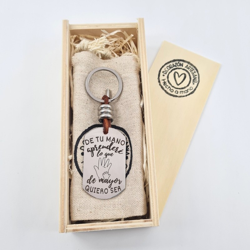 Regalo día del padre, llavero personalizado, con nombres | Dcorazon