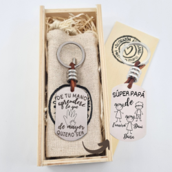 Regalo día del padre, llavero personalizado, con nombres | Dcorazon