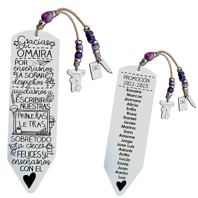 Marcapáginas personalizado | Dcorazón