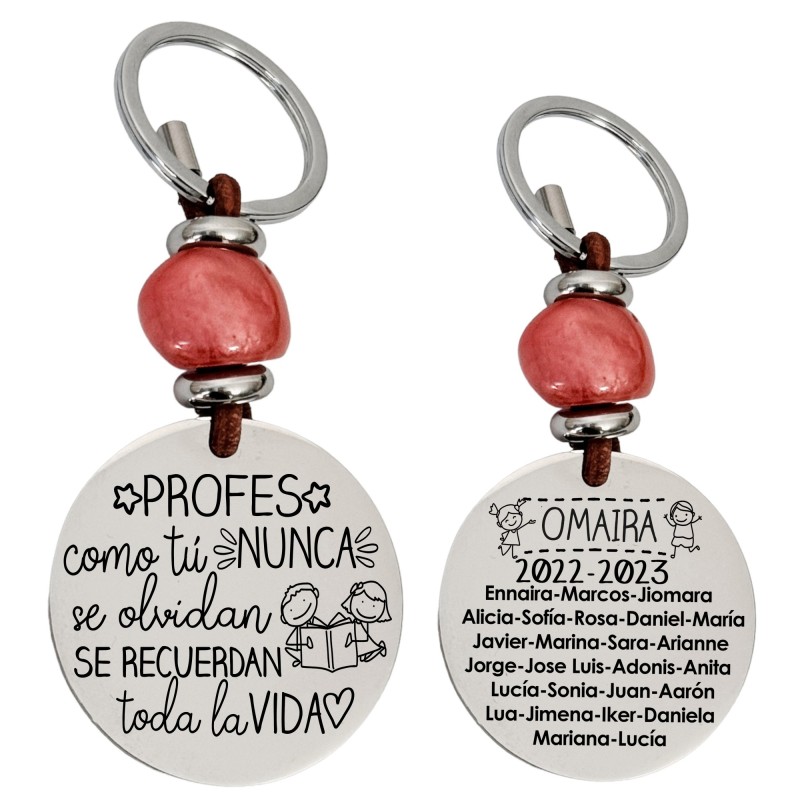 Precioso llavero para profesora| D.corazón