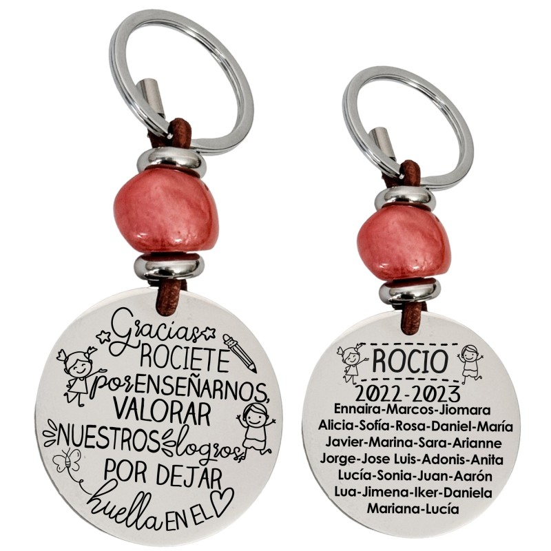 Precioso llavero para profesora| D.corazón