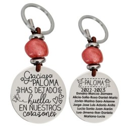 Precioso llavero para profesora| D.corazón