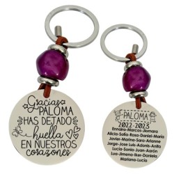 Precioso llavero para profesora| D.corazón