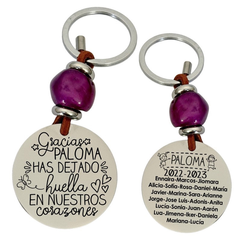 Precioso llavero para profesora| D.corazón