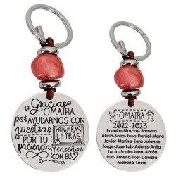 Precioso llavero para profesora| D.corazón