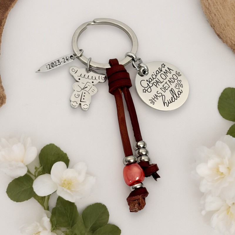 Llavero para profesora, regalo personalizado | Dcorazon