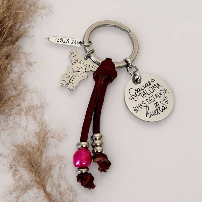 Llavero para profesora, regalo personalizado | Dcorazon