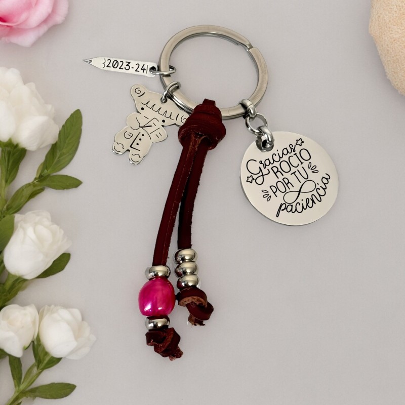 Llavero para profesora, regalo personalizado | Dcorazon