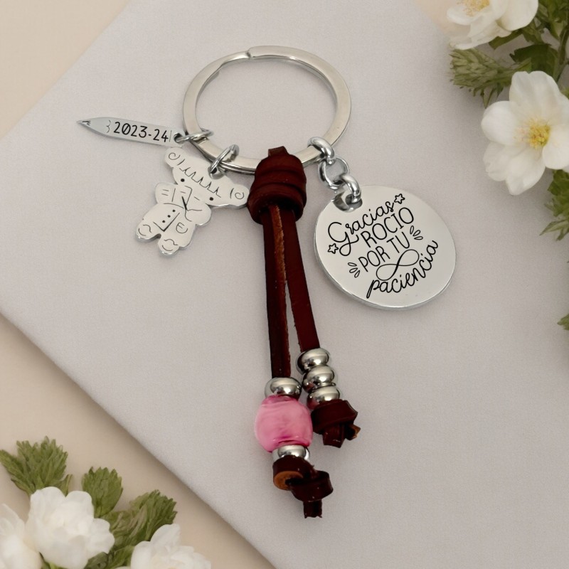 Llavero para profesora, regalo personalizado | Dcorazon