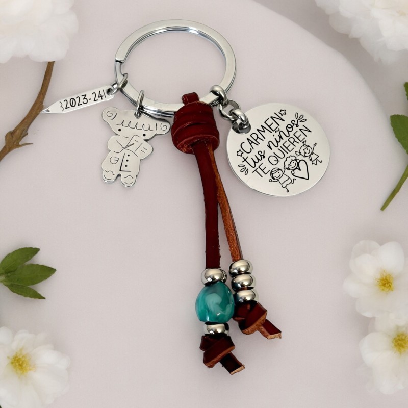 Llavero para profesora, regalo personalizado | Dcorazon