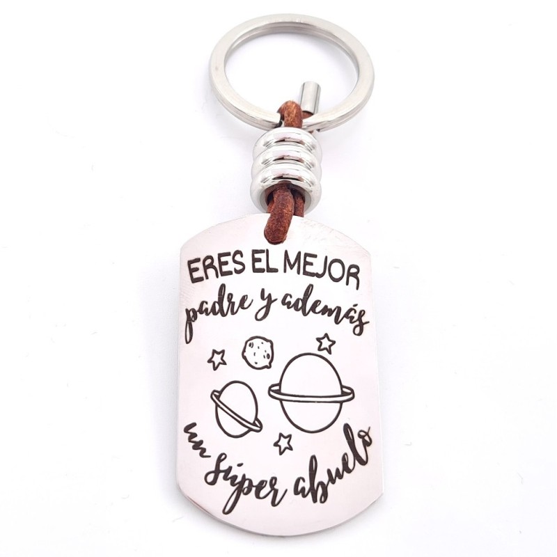 Regalo para el abuelo, llavero personalizado, con nombres | Dcorazon