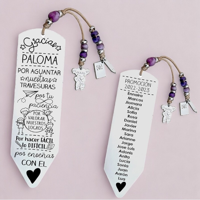 Marcapáginas personalizado | Dcorazón