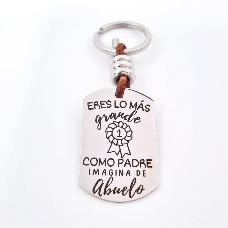 Regalo para el abuelo, llavero personalizado, con nombres | Dcorazon