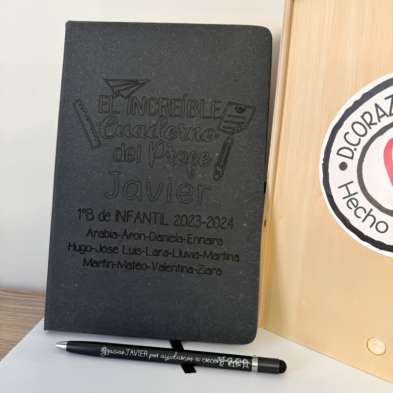 Set boli y libreta profesor | Dcorazón