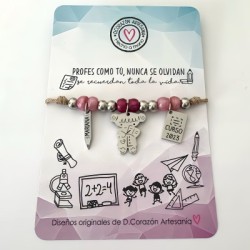 Pulsera para profesora | Dcorazón