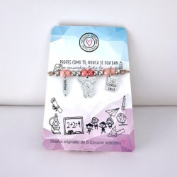 Pulsera para profesora | Dcorazón