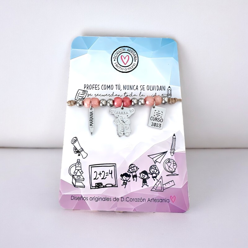 Pulsera para profesora | Dcorazón