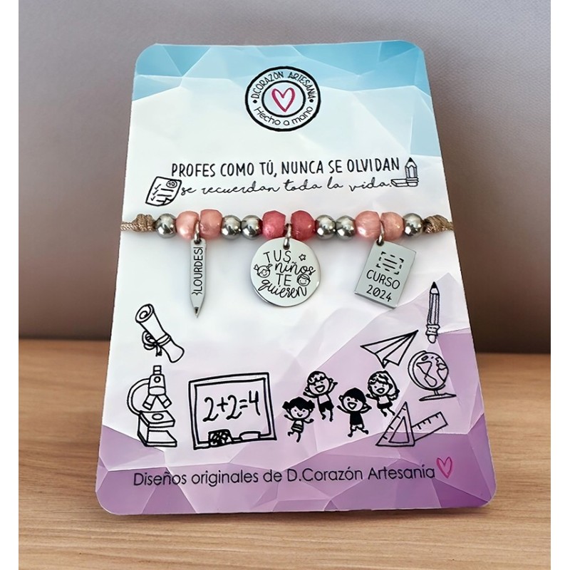 Pulsera para profesora | Dcorazón