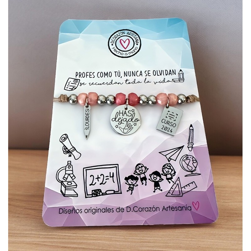 Pulsera para profesora | Dcorazón