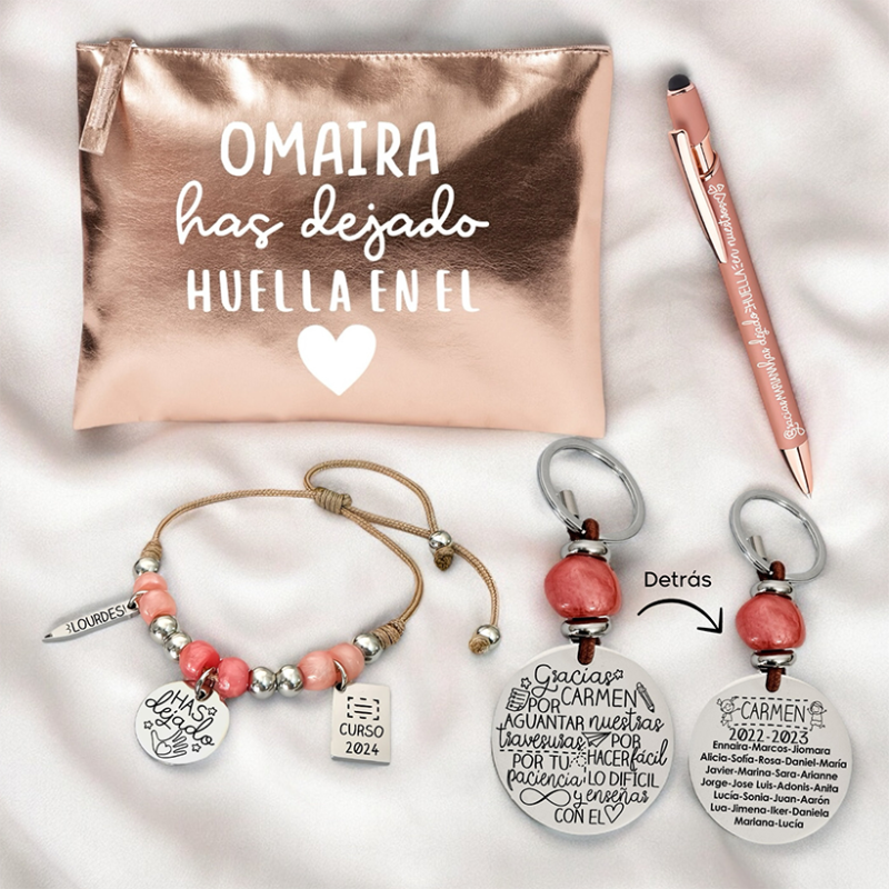 KIT para la profe, en color oro rosa | Dcorazón