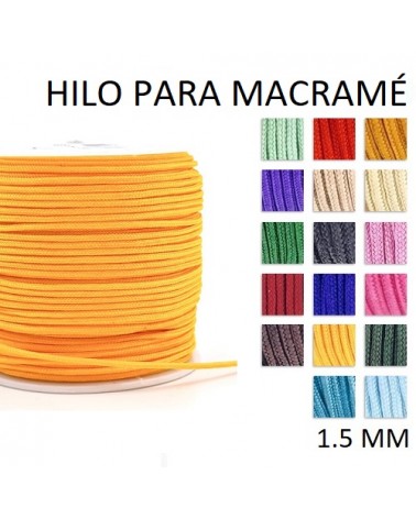 Hilo para macram├® nylon grosor 1,5 mm (1metro).