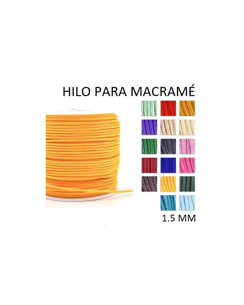 Hilo para macram├® nylon grosor 1,5 mm (1metro).