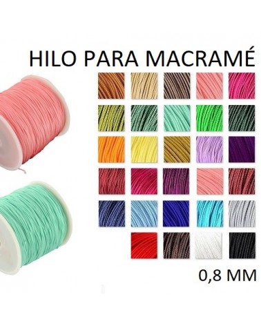 Hilo para macram├® nylon grosor 0,8 mm