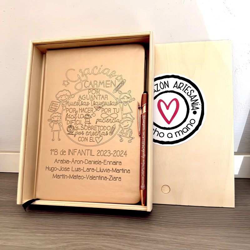 Set boli y libreta profesor | Dcorazón