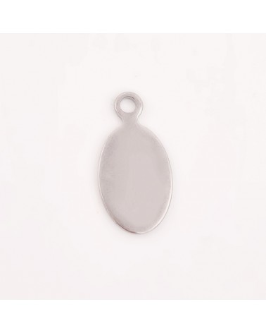 Abalorio oval de acero, para colgar | Creasentidos.es