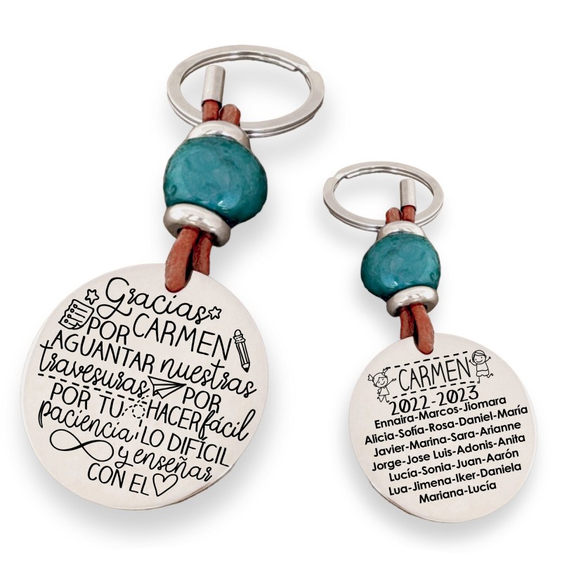 Precioso llavero para profesora| D.corazón