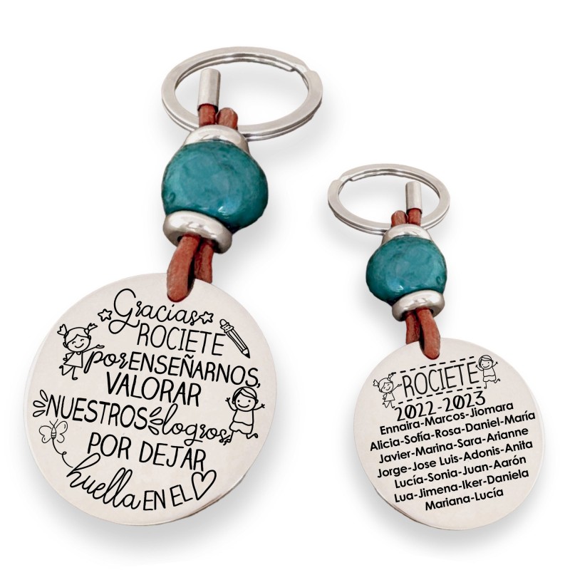 Precioso llavero para profesora| D.corazón