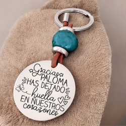 Precioso llavero para profesora| D.corazón