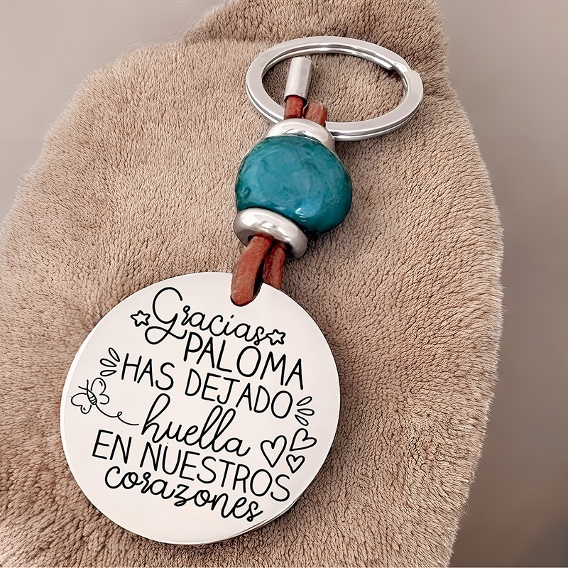 Precioso llavero para profesora| D.corazón