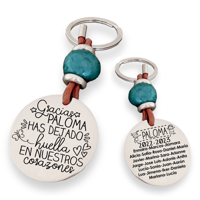 Precioso llavero para profesora| D.corazón