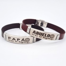 Regalo día del padre, pulsera para los mejores papás y abuelos | Dcorazon