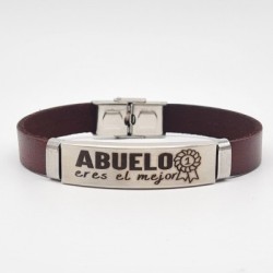 Regalo día del padre, pulsera para los mejores papás y abuelos | Dcorazon