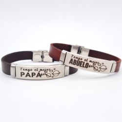Regalo día del padre, pulsera para los mejores papás y abuelos | Dcorazon