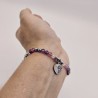 Pulsera protectora, combinación de piedras energéticas, ajustable para todas las tallas, acero inoxidable.