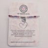 Pulsera protectora, combinación de piedras energéticas, ajustable para todas las tallas, acero inoxidable.