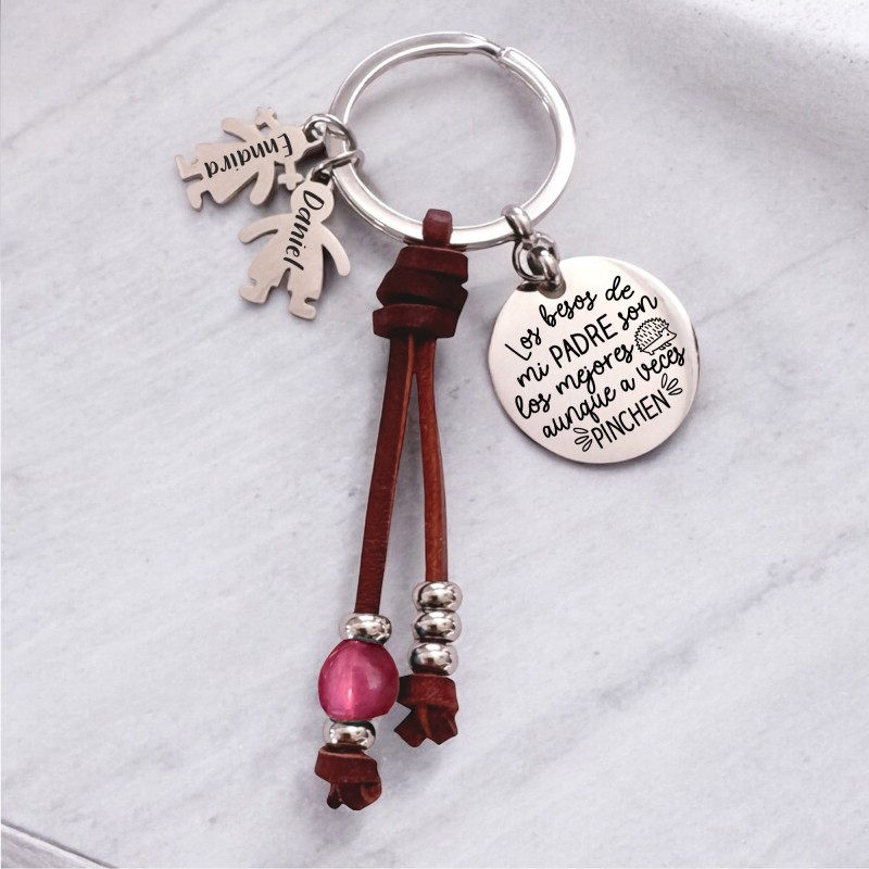 Regalos día del padre, llavero personalizado | Dcorazon