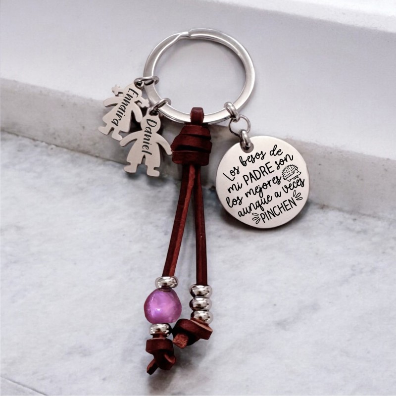 Regalos día del padre, llavero personalizado | Dcorazon