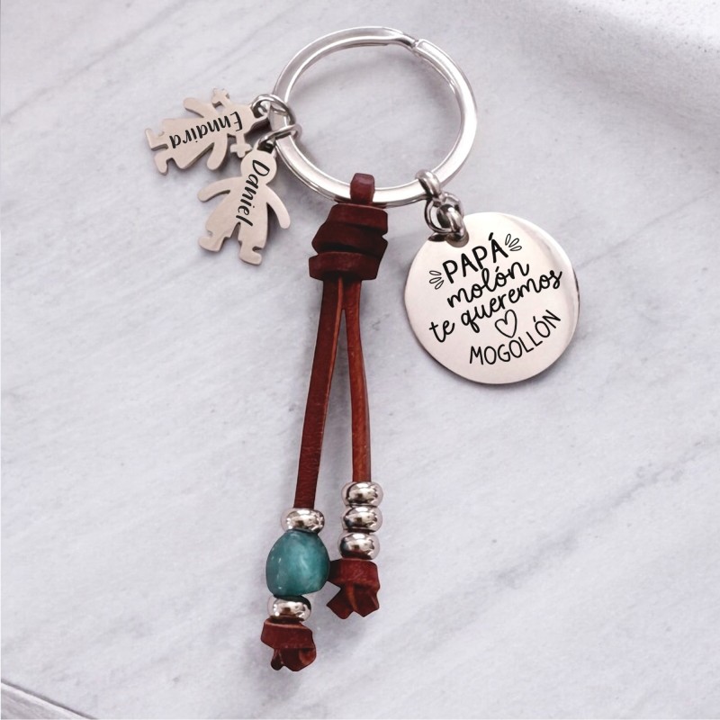 Regalos día del padre, llavero personalizado | Dcorazon