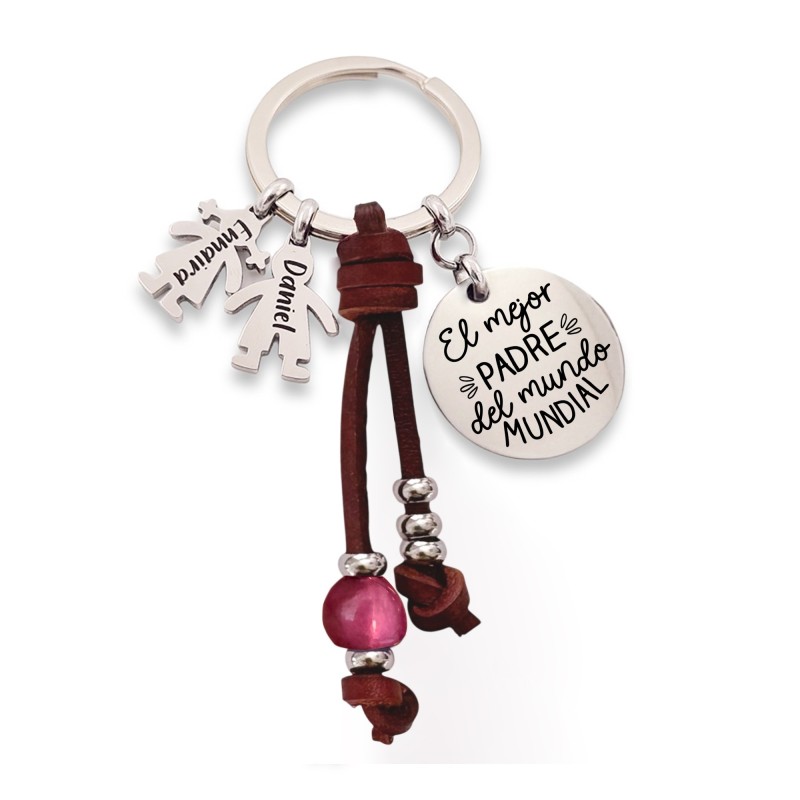 Regalos día del padre, llavero personalizado | Dcorazon