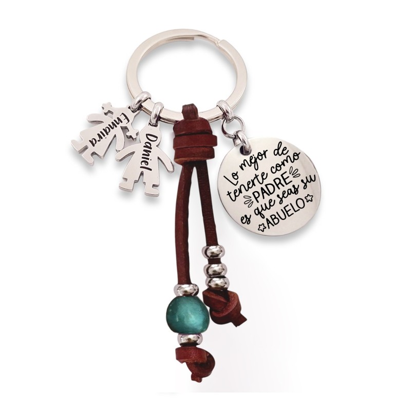 Regalos día del padre, llavero personalizado | Dcorazon