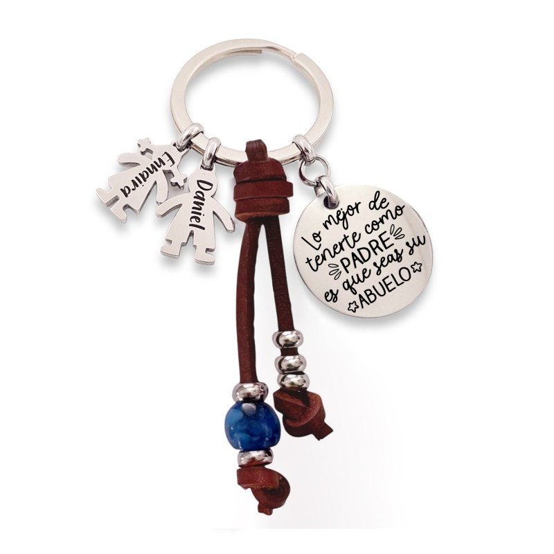 Regalos día del padre, llavero personalizado | Dcorazon