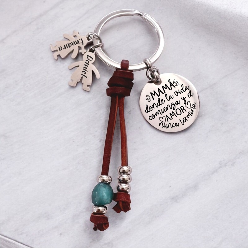 Regalos día del padre, llavero personalizado | Dcorazon