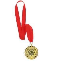 Medalla Dorada Personalizada. Un Reconocimiento Especial para Papá o Abuelo.